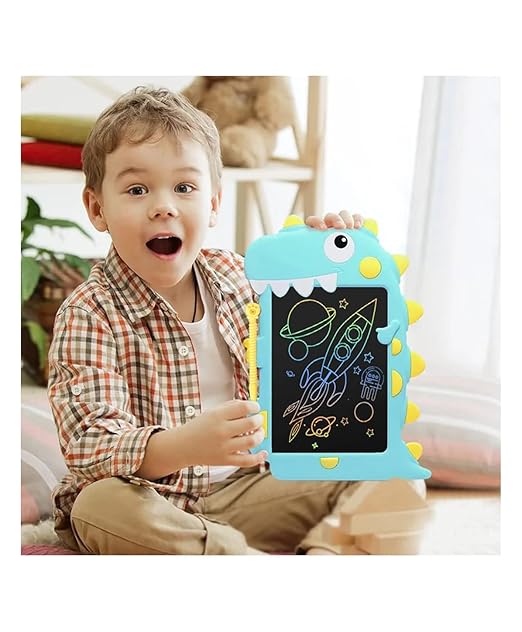 Toy Imagine LCD Writing Tablet for Kids Electronic Magic Slate Drawing Doodle Rough Digital Pad with Pen Graphic Tab Smart Notepad (Dinosaur) - Image 3