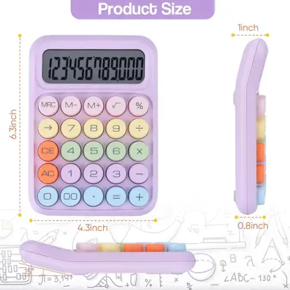 Gitesh 58210 Electronic Calculator,12 Digits Large LCD Display Small Desktop Calculator Basic Calculator  (12 Digit) - Image 3