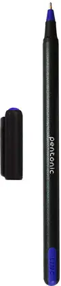 Pentonic 0.7 mm Ball Pen Blister Pack | Sleek Matte Finish Body, Effortless Writing Ball Pen  (Pack of 10, Ink Color - Blue) - Image 3