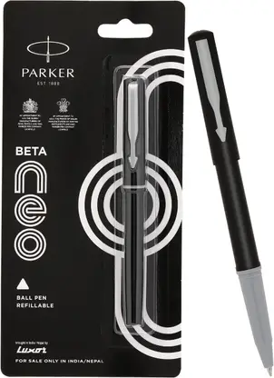 PARKER Parker Beta Neo Chrome Trim, Black Body Colour, Ideal For Professionals Ball Pen  (Ink Color - Blue) - Image 4