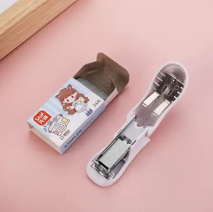 DCELLA Trendy and Stylish Mini Pocket Stapler,Art & Craft, Students & Office Use Mini Stapler with Pin Set  (Set of 1, Multicolor) - Image 3