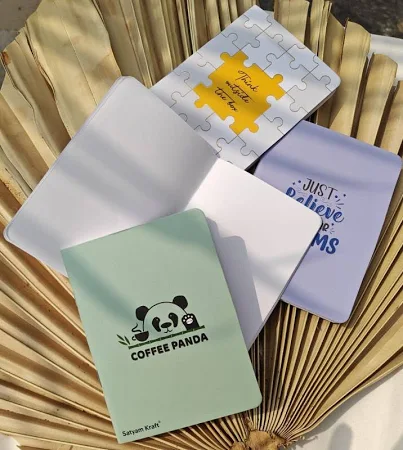 Satyam Kraft Notebook Mini Diary for Kids and Office Use 40 Pages  (Multicolor, Pack of 4)