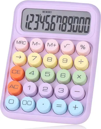 Gitesh 58210 Electronic Calculator,12 Digits Large LCD Display Small Desktop Calculator Basic Calculator  (12 Digit)