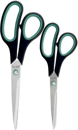 GUBB All Purpose Scissor Set For Hair Cut, Craft & Tailoring Professional Scissors  (Set of 2, Blue)